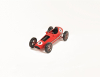Modelo de Ferrari 246 F1 de 1958, Decoración de Mesa Rectangular de Acrílico Rojo Pintada a Mano para el Hogar o para Coleccionistas