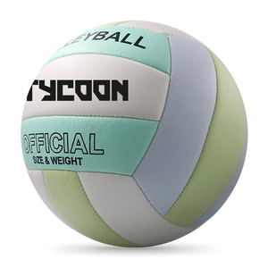 Bola de voleibol de playa personalizada, Bola de voleibol de PVC laminada de cuero PU, tamaño oficial 5, OEM, muestra gratis - Product Image 3