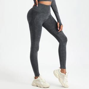 Mallas de yoga ajustadas sin costuras deportivas de cintura alta XL y talla grande superventas para mujer Servicios personalizados ODM/OEM disponibles - Product Image 3