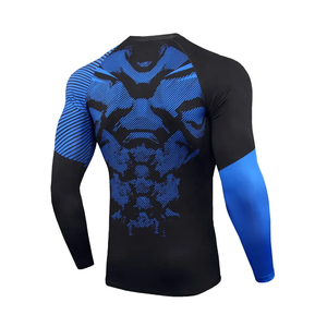 Camiseta de Compresión MMA de Manga Larga con Estampado por Sublimación, 240g, Poliéster/Nailon, para Adultos, con Logotipo Personalizado, Artes Marciales - Product Image 4