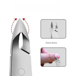 Tijeras de Acero Inoxidable para Cutículas, Alicates de Pico de Halcón, Herramientas de Exfoliación para Manicura, para Técnicos de Uñas de Salón, Cortaúñas - Product Image 3
