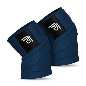 Envolturas de soporte de rodilla de neopreno de alta calidad Equipo de gimnasio con logotipo personalizado fabricado para entrenamiento físico de alta gama OEM disponible - Product Image 4