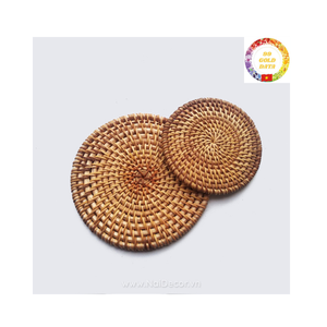 Eco Friendly <b>Wicker</b> Charger Plate Handmade Round Rattan <b>Placemats</b> Decorative Wedding Table Decor - Product Image 3