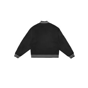 แจ็กเก็ตเบสบอลผ้าแคนวาสผู้ชายผ้าโพลีเอสเตอร์คอปกตั้ง - Product Image 2