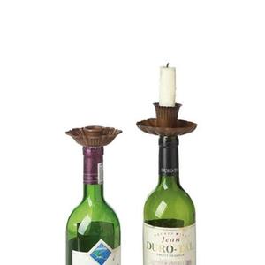 Metal Iron <b>Candle</b> Taper <b>Holders</b> & Bottle Stoppers - Product Image 2