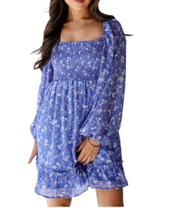 Robe courte bleue de mode pour femmes modernes la plus vendue pour la collection d'été et les options de vêtements de fête à la plage d'Inde - Product Image 3