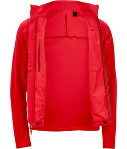 Veste Softshell d'extérieur pour homme avec logo personnalisé, patchwork d'automne, capuche, imperméable, coupe-vent pour la randonnée en plein air, respirante, fermeture éclair - Product Image 4