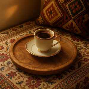 Handmade Modern Walnut Wood <b>Tray</b> Rustic Ottoman Coffee & Jewelry Organizer Wooden Serving & Display Board <b>Decorative</b> <b>Trays</b> - Product Image 5