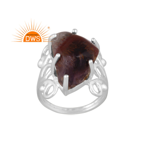Anillo de declaración de piedras preciosas súper naturales de plata de ley fina superventas, joyería personalizada para mujer, regalo para ella - Product Image 1