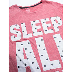 Conjunto de Pijama de Jersey con Estampado de Dibujos Animados Geométricos de Animales Rosas, Súper Suave y Cómodo, Cierre con Cordón, Logotipo Personalizable para Ropa de Casa - Product Image 5