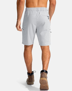 Shorts d'été décontractés en coton pour hommes, streetwear à coupe ajustée avec motif solide, shorts de jogging en gros - Product Image 2