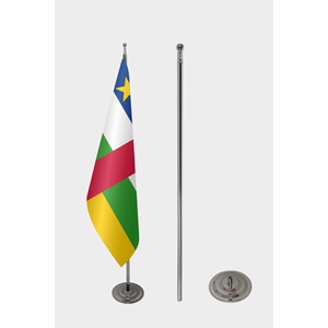Custom 3x5ft Nylon <b>Flag</b> with Digital Printing Custom Logo Aluminum <b>Pole</b> Official Indoor <b>Flag</b> of the Central African Republic - Product Image 2