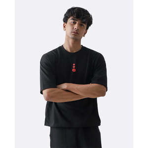 Men's Oversized Jujutsu Kaisen Anime T-<b>shirt</b>-220 GSM Cotton Jersey Screen Printed Black Short Sleeve Custom OEM Wholesale - Product Image 2