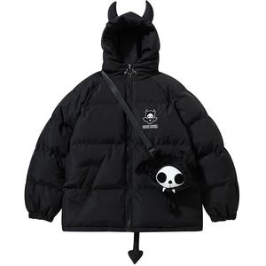 Fabricant de conception de logo de broderie sur mesure manteaux de luxe bouffants à fermeture éclair manteau en duvet pour hommes coupe-vent - Product Image 4