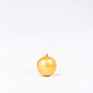 Adornos Navideños Dorados, 4 Piezas, Bolas de Plástico de 10 cm con Acabado Brillante y Adornos para Árbol - Product Image 4