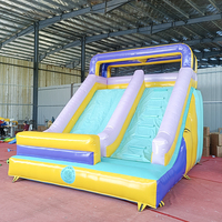 Toboggan aquatique gonflable en PVC, aire de jeux extérieure pour enfants, château gonflable, trampoline gonflable, maison de rebond gonflable