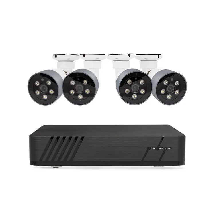 4CH Poe 2MP/5MP Kit vidéo réseau CCTV Système de surveillance CCTV Kit DVR Système de caméra de sécurité Kit NVR