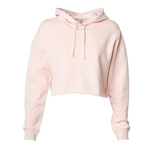 Sudadera con capucha corta para gimnasio para mujer, nuevo diseño de alta calidad, transpirable, para mujer, ropa de verano, venta al por mayor, OEM, cómoda, con hombros caídos - Product Image 3