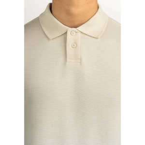 Salt Regular Fit Anti-Wrinkle Embroidered <b>White</b> for Short Sleeve Solid <b>Golf</b> MN-PSH-SS26-021-A Summer - Product Image 1
