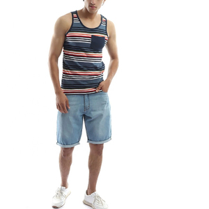 Multi Color's Lining Print with Front Attached Pocket <b>Running</b> Tank Top With Custom Design Sleeveless <b>Singlets</b> Quick Dry Oem - Product Image 3