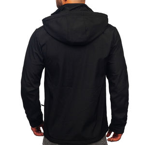 High Quality <b>Men's</b> Softshell Windbreaker <b>Jackets</b> Waterproof Outdoor Fashion Casual Clothing Customizable for Winter Use OEM - Product Image 2