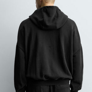 Sweat à capuche uni pour homme avec poche kangourou, manches longues, design respirant, matière de haute qualité, logo personnalisé, prix d'usine - Product Image 5