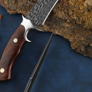 Professional Damascus Steel Tracker <b>Knife</b> Outdoor Camping Bushcraft Hunting <b>Knife</b> Handmade Damascus Steel Tracker <b>Knife</b> - Product Image 2