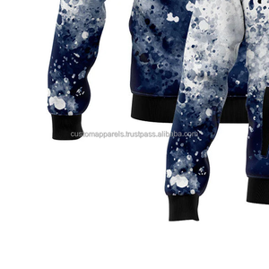 แจ็กเก็ตทีมตัวแทนของผู้ชายดีไซน์ล้ำงานตามสั่งมีคอตั้งตกแต่งด้วยการปักโลโก้ด้านหน้าสำหรับ MCACVJ-231ยี่ห้อ - Product Image 5