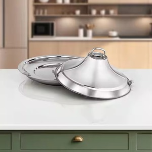 Casserole minimaliste en argent avec finition unie polie, idéale pour une utilisation quotidienne dans la cuisine, un service dans un hôtel et une présentation moderne - Product Image 5