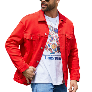 Veste en jean respirante et élégante pour hommes, manches longues, style unique, streetwear, veste d'hiver, coupe-vent, veste en jean - Product Image 3