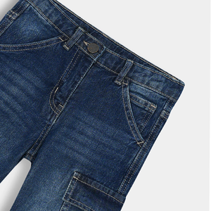 กางเกงยีนส์ขาสั้นสำหรับผู้ชายขาสั้นผ้ายีนส์ขาสั้นปรับได้ - Product Image 5