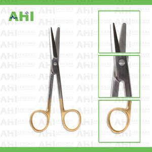 Tijeras AHI Mayo Harrington Supercut de Carburo de Tungsteno, 230 mm de Largo, Rectas, Instrumentos Quirúrgicos, Mango Ergonómico Dorado - Product Image 2