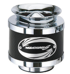 Filtre à air léger en fibre de carbone Simota WS-251S-3, taille du col de 2,75 pouces, garantie de 12 mois, pince incluse, certifié ISO9001 - Product Image 1