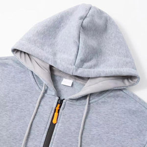 Sudadera con capucha estampada personalizada para hombre estilo cremallera con cremallera 100% sudaderas con capucha de lana de algodón para comodidad de invierno - Product Image 4