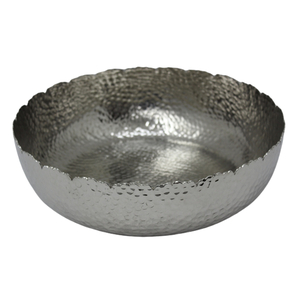 Ustensiles de cuisine de table en aluminium rond arc de service couleur nickel bol à fruits bol à riz fait main pour vaisselle décorative - Product Image 1