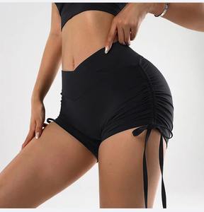 Premium Quality High Waist Elastic Waist Sports <b>Yoga</b> <b>Shorts</b> with Quick Dry Breathable Fabric Best <b>for</b> Fitness Running - Product Image 2