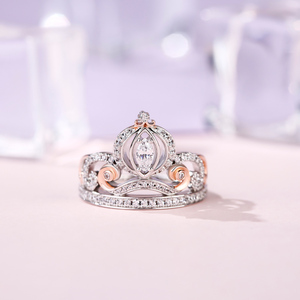 Bague Jeulia « Le Rêve de Cendrillon » en forme de calèche citrouille, en argent sterling avec zircon, bijoux de mariage - Product Image 5