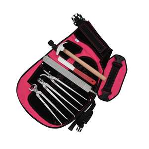 Farrier Apron Chaps with 4 Pockets & Silver Blacksmith Farrier <b>Tools</b> Set Including Hoof Cutter nipper Clincher Hammer rasp file - Product Image 1