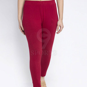 Factory Price Custom Printed <b>Women's</b> Solid <b>Pattern</b> <b>Legging</b> with Elastic Waist <b>Women's</b> Mid-Waist Pants - Product Image 1