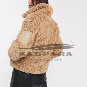 Vestes pour hommes personnalisées Vêtements d'extérieur d'hiver épais et imperméables réversibles avec polaire Sherpa et style décontracté chaud Teddy - Product Image 6
