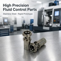 Pièces de contrôle de fluides en acier inoxydable de haute précision, usinage CNC, prototypage rapide, perçage, électroérosion à fil, sur mesure