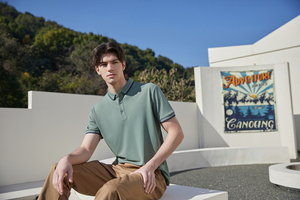 Nouveau polo classique unisexe Logo personnalisé à manches courtes col Slim Fit brodé en vrac t-shirt en gros - Product Image 4