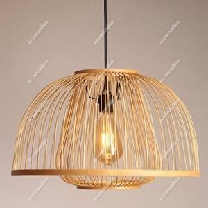 Vintage Modern Chandelier Lighting Cozy Solar Bamboo Rattan <b>Light</b> <b>Cover</b> Home Decor Luxury Dining Room Living Room LED Chandelier - Product Image 6