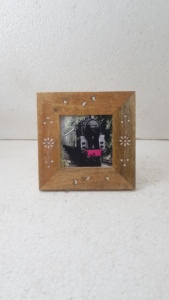 Trending Home Decor Products Factory Wholesale Stylish Modern Wooden With Amethyst Stone Assembled Burning Wood <b>Wall</b> Photo <b>Frame</b> - Product Image 6