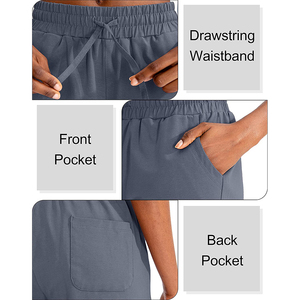 Pantalones cortos clásicos de lana de cintura alta para mujer con bolsillos Pantalones cortos clásicos decorados con patrón de moda transpirable para mujer - Product Image 6