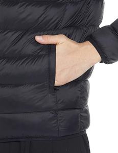 Blouson Bomber d'hiver épais pour homme, coupe pilote, coupe-vent, en nylon bleu, avec impression personnalisée, broderie de logo, imperméable, fermeture éclair, couleur personnalisée - Product Image 4