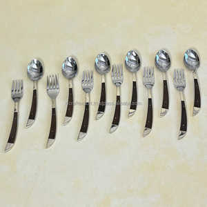 Juego de cubiertos de acero inoxidable Juego de cubiertos Mango de resina dorada Diseñador de lujo Buen diseño de la India por RF Crafts - Product Image 5