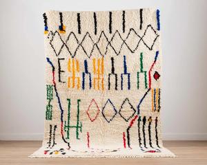 Vintage Boujad Tribal bereber marroquí alfombra Boujaad bereber alfombra mayorista alfombras 100% lana anudada a mano hogar - Product Image 3