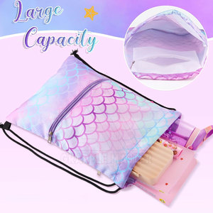 Bolsa con cordón ligera totalmente personalizada, bolsa con cordón transpirable de bajo precio a la venta - Product Image 4