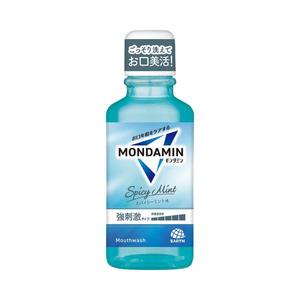 Enjuague Bucal Antiséptico Mondamin de Earth Pharmaceutical, Sabor Menta Picante y Fresa, 100 ml, 1 Botella - Product Image 1